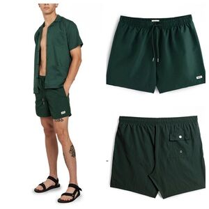 Bather Solid Pine Swim Trunk shorts green 38078